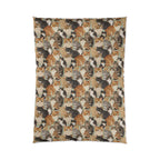 Comforter - A Densely Packed Gathering of Adorable Felines Featuring a Wide Range of Breeds and Playful Expressions in Close Proximity