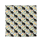 Duvet Cover - Majestic Black Egyptian Cats with Vibrant Adornments and Desert Motifs Create a Striking and Culturally Rich Design